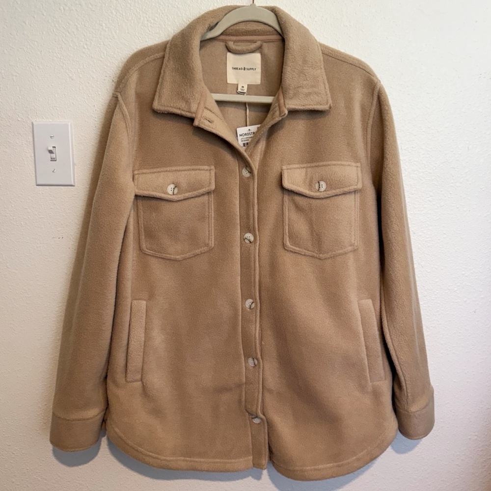 Thread & Supply Camel Teddy Jacket